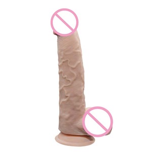 9,4 Zoll Double Layer Sliding <span class=keywords><strong>Skin</strong></span> Dong Biegbarer Kiel Riesiger realistischer Drachen dildo Sexspielzeug für Erwachsene - Product Image 6