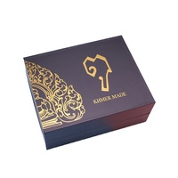 Boîte d'emballage cadeau de parfum noir de luxe masque Bracelet de soins de la peau pierre précieuse carton de jade boîte de papier cadeau saint valentin avec logo