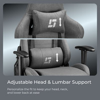 Chaise de jeu personnalisée, robuste, OEM ODM 90 ° -155 °   Fauteuil de bureau exécutif moderne inclinable pour jeux PC avec accoudoirs 2D