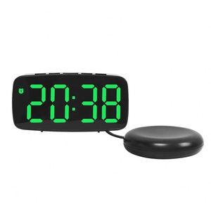 Digital Electronic Vibration Alarm <b>Clock</b> Multilingual <b>LED</b> Display Simple Design Bedside Hearing Impaired Home Use USB Powered - Product Image 5