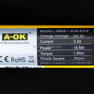 Motor <span class=keywords><strong>Tubular</strong></span> A-OK AM28-1.8/30-ES-E Recomendado, con Batería de Litio Integrada, Apto para Persianas Enrollables y Mosquiteras de Interior - Product Image 4