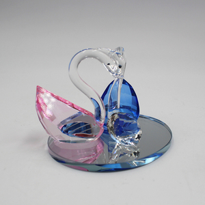 Wholesale Pink <strong>Crystal</strong> Swan <strong>Crystal</strong> <strong>Animal</strong> for Wedding Decoration Gift Souvenir - Product Image 3