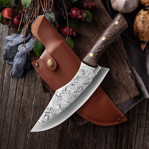 Couteau de boucher en acier forgé à la main ensemble de couteaux à désosser couteau de cuisine bois polyvalent légumes viande couperet Sharp <span class=keywords><strong>Chef</strong></span> boucher - Product Image 1