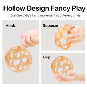 Ensemble de gants de dentition en <span class=keywords><strong>silicone</strong></span> pour bébé, en forme de doigt de mouton, de qualité alimentaire, papillon 3D, hochet, anneau de dentition avec brosse à dents et étui, OEM/ODM - Product Image 4