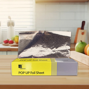 Pop Up Foil Sheet 9x10.75inch Disposable Aluminum Foil For Baking Grilling Oven Safe - Product Image 1