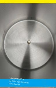 Marmite de cuisson et mélangeur pour sucre, poivre, piment, tomate, soupe, bouillie, avec chauffage au gaz, pour la préparation de pâtes et sauces au curry - Product Image 6