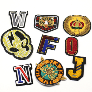No Minimum Heat <strong>Transfer</strong> Fashion 3D Logo Garment <strong>Embroidery</strong> Patches Iron on Custom Sequin Patches - Product Image 2