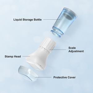 Nouvel applicateur de sérum capillaire EMS en plastique à 140 aiguilles, réglable de 0 à 3,0 mm de longueur, pour le cuir chevelu et le visage, avec flacon de sérum - Product Image 3