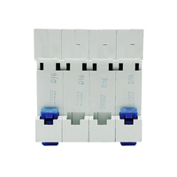 DZ47-63H 4P MCB 6kA 400V Courant nominal Li Protection Plastique et cuivre Montage sur rail DIN