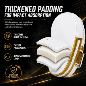 Factory Custom Professional Boxing Focus Mitts Punching Hand Target <b>Pad</b> Thickened Liner <b>for</b> MMA Muay Thai Kickboxing Training - Product Image 6