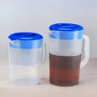 Carafe à eau froide en PP de qualité alimentaire, grande capacité 1,8-5L, avec couvercle, pour boissons, thé au lait, café, jus, bière