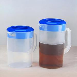 Carafe à eau froide en PP de qualité alimentaire, grande capacité 1,8-5L, avec couvercle, pour boissons, thé au lait, café, jus, bière - Product Image 5