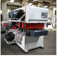 Machine à polir le bois à bande large WEIKA, commande PLC, moteur haute puissance, ponçage de précision, vitesse d'alimentation réglable, illimitée