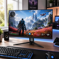 Monitor Gaming IPS Flat 27 Inch Tanpa Bingkai FHD 100Hz 1ms Antarmuka HDMI+VGA+Audio+DC untuk PC Desktop Gaming