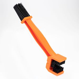Cepillo de limpieza de cadena multifunción para bicicleta de carretera, motocicleta, rueda libre y dientes de plato, material ABS naranja - Product Image 2