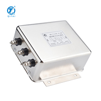 Filtre EMI triphasé série QEMC2 avec serpentin de mode différentiel 250/440VAC 6A-200A, borne à goujon pour variateur de fréquence (VFD)