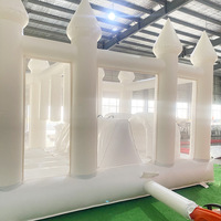 Structure gonflable unisexe avec parcours d'obstacles, trampoline, jeux et toboggan, couleur personnalisable, garantie 3 ans, capacité 400 kg, à vendre