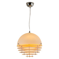 Lustre en verre réglable en hauteur de 18W, couleur orange coucher de soleil, style Bauhaus rétro, ambiance chaleureuse, pour restaurant, café, bar, maison