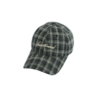 Gorras de Béisbol Unisex al por Mayor, de 6 Paneles, con Visera Curva, Logotipo Bordado, Tela de Algodón a Cuadros, Estilo Vintage de Perfil Alto