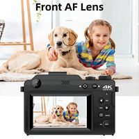 Appareil photo numérique reflex numérique CMOS 4K 56MP de bonne qualité avec zoom numérique 18x, caméscope WiFi à mise au point fixe et détection de visage pour le vlogging et la photographie