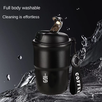 LUCKCHEN Tasse thermos à café sous vide en acier inoxydable 316 6-12H Isolation thermique Moderne Portable Eau bouillante Cadeau d'extérieur sûr