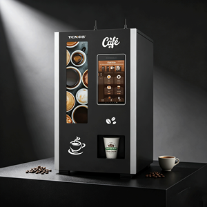 Wholesale Desktop <b>Fully</b> <b>Automatic</b> Small Vending <b>Machine</b> for <b>Coffee</b> Coin Operated Card Payment Touch Screen for Business - Product Image 1