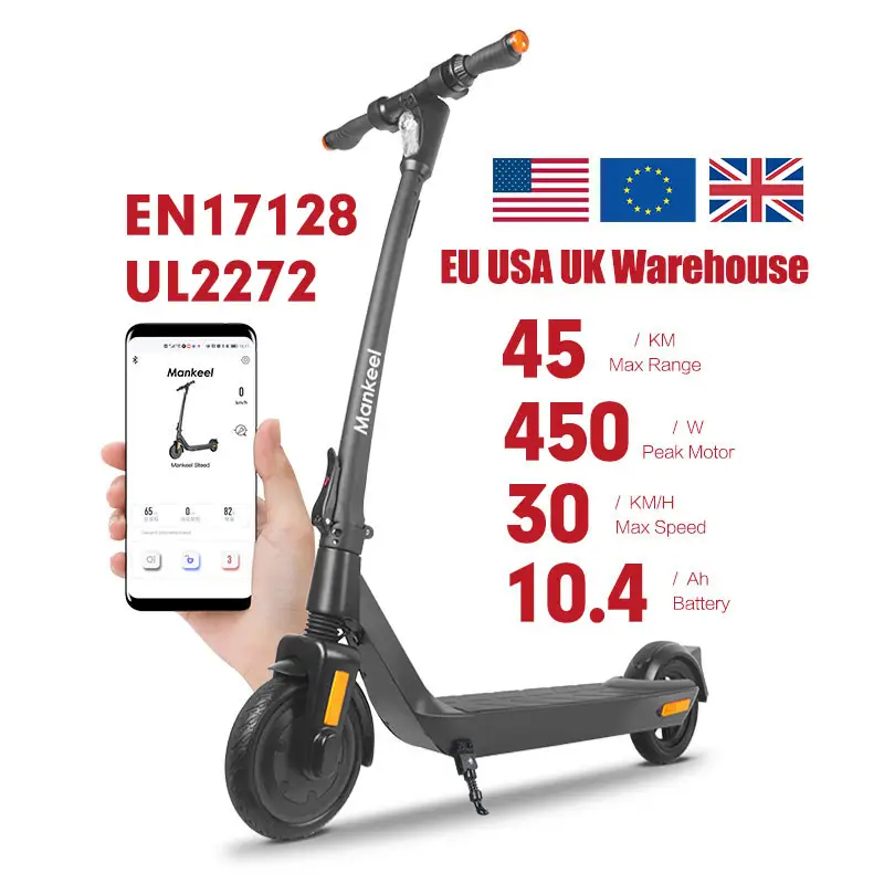 Mankeel Steed EU Warehouse Fast Delivery Private Two Wheel Electric Scooter Drop Shipping Cheap E Scooter With APP