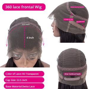 Perruques lace wigs 360 hd swiss lace wigs, vente en gros, 40 pouces, perruques <span class=keywords><strong>afro</strong></span>, cheveux de donatrice, os, cheveux lisses, perruques de cheveux humains remy - Product Image 5