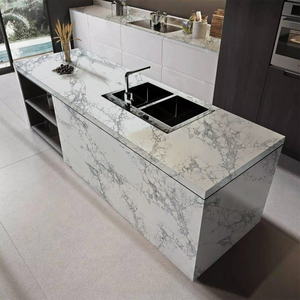 GOLDTOP OEM/ODM statuaria moderna <span class=keywords><strong>venezia</strong></span> quarzo Silicone Zero quarzo vanità piani controsoffitto lastre per alberghi prezzo all'ingrosso - Product Image 5
