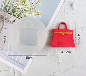 Bolso de mano Bolsos Monederos y zapatos de tacón alto <span class=keywords><strong>Molde</strong></span> de silicona para pastel, Chocolate,Cupcake, resina, <span class=keywords><strong>Fondant</strong></span>, moldes artesanales DIY - Product Image 4