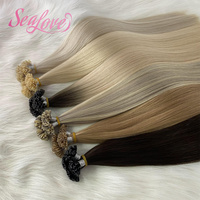 Extensions de cheveux naturels russes à pointe en U, kératine, double épaisseur, 100 % Remy avec cuticules intactes, vente en gros