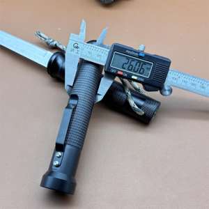 एल्यूमीनियम हैंडल, स्टेनलेस स्टील फिक्स्ड ब्लेड, जंगल उत्तरजीविता सीधे चाकू, सामरिक चाकू, फ्लैशलाइट के साथ - Product Image 5