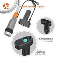 Ensemble de douche électrique auto-amorçant portable Conception simple pour les produits de bain de camping en plein air pour les plaisirs simples