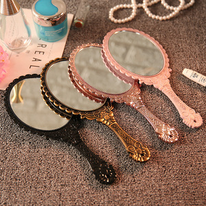 Oval Hand <strong>Mirror</strong> <strong>Vintage</strong> Floral Embossed Beauty <strong>Mirrors</strong> With Handle Plastic Handheld Makeup Vanity <strong>Mirror</strong> <strong>for</strong> Daily Use Gifts - Product Image 2