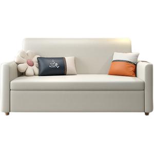 Canapé-lit multifonctionnel moderne en métal pliable minimaliste Design nordique Petit appartement Salon Double canapé à double usage - Product Image 5