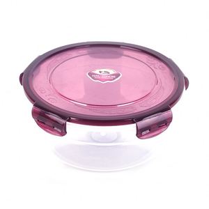 Oem Hot Sale <b>Kitchen</b> Utensils Plastic Crisper Set Bento Lunch <b>Box</b> Round Plastic Microwave Oven Refrigerator Food <b>Storage</b> Sealed - Product Image 4