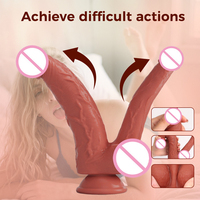 Dildos doubles en silicone liquide super doux, jouets sexuels pour femmes, jouets pour adultes