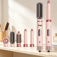 Brosse à air chaud ionique multifonctionnelle 5-en-1 1000W, sèche-cheveux professionnel, brosse coiffante, moteur sans balais, logo personnalisé