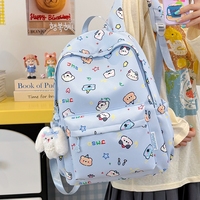 Mochila Escolar Impermeable con Diseño de Letras para Niñas, con Cierre de Cremallera, Gran Capacidad, para Adolescentes