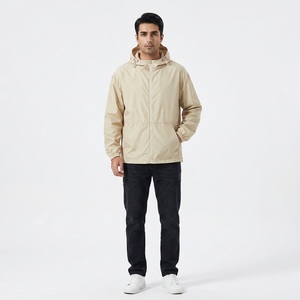 Custom Logo <b>Long</b> Sleeve <b>Men</b> Windbreaker <b>Jackets</b> Zipper up Windproof Polyester Sport <b>Jackets</b> Unisex - Product Image 1