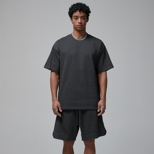 Camiseta <span class=keywords><strong>de</strong></span> Manga Corta para Hombre, 305g, con Logotipo Personalizado, Estilo Holgado, Tendencia Primavera/Verano, Multicolor, 100% Algodón - Product Image 4
