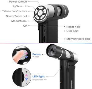 กล้องจุลทรรศน์ดิจิตอลแบบพกพา <span class=keywords><strong>USB</strong></span> หน้าจอ LCD ขนาด<span class=keywords><strong>4</strong></span>นิ้วพร้อมไฟ LED - Product Image 4