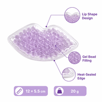 Pack de glace réutilisable tendance en forme de lèvres pour soulager la douleur et le stress – Cadeau beauté pour les routines sur les réseaux sociaux