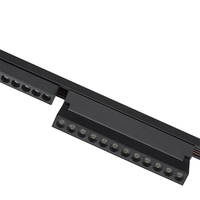 Rail lumineux LED magnétique en aluminium à trois températures de couleur avec CRI 90 élevé, design moderne à montage en surface