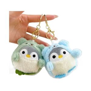 Cartoon Cute Penguin Plush Toy TikTok Dress-Up Little Penguin Pendant Doll 8CM Small Penguin Plush Toy <b>Key</b> <b>Chain</b> Doll - Product Image 5