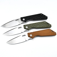 Couteau pliant tactique portable mini EDC de haute qualité avec manche G10, logo personnalisé OEM, couteau de survie de poche en acier 5cr15mov