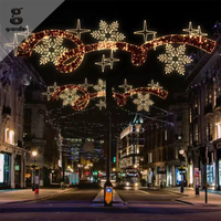 Luces Decorativas Navideñas LED 2D con Motivos Urbanos, Grandes, para Paisajes