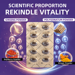 แคปซูลนุ่มเพื่อเพิ่มความแข็งแรงของผู้ชายผลิตจากโสมโอดม์เขากวางเขากวางและมาคา - Product Image 3