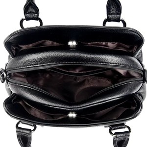 Bolso de mano de 3 capas de alta calidad para mujer, bolso cruzado de hombro de gran capacidad para mujer, bolsos de mano Retro simples para mujer, billetera Sac A <span class=keywords><strong>Main</strong></span> - Product Image 6