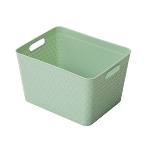Creative Desktop Storage Basket Rectangle PP <b>Plastic</b> Office Organizer Three Piece <b>Set</b> for Cosmetic Document <b>Drawer</b> Storage - Product Image 5